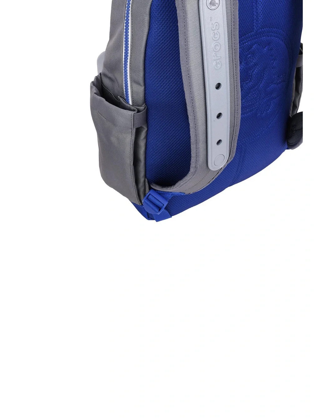 CROCS Gray and Blue Men's Backpack with Front Pocket